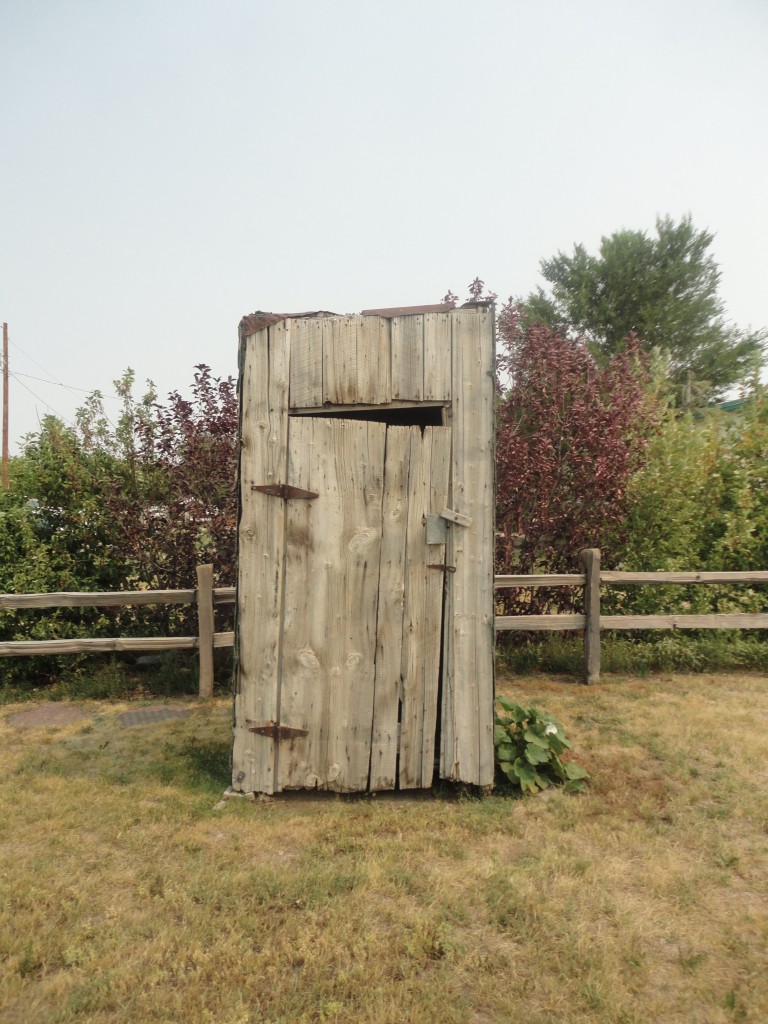 Authentic outhouse!