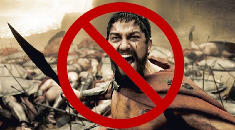 300. Not the greatest depiction of the greatness of Sparta…sorry Gerard!