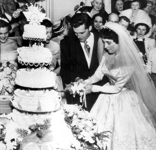 Wedding Dresses & 7 Grooms of Elizabeth Taylor