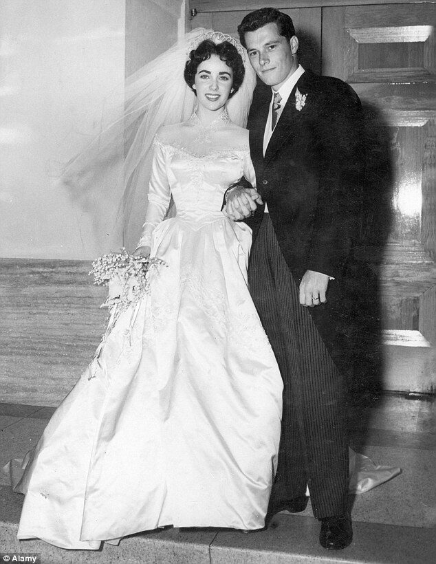 Wedding Dresses & 7 Grooms of Elizabeth Taylor