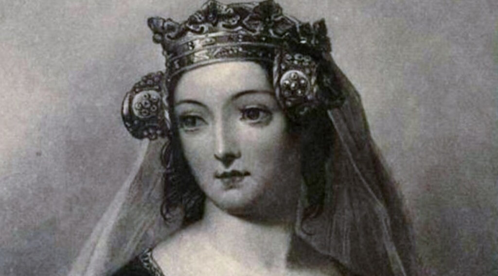 Queen Philippa of Hainault, whose household Katherine grew up in.